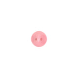 European Dark Pink Half Domed Self Black Glass Button - 12L/7.5mm