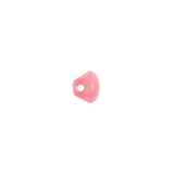 European Dark Pink Half Domed Self Black Glass Button - 12L/7.5mm