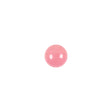 European Dark Pink Half Domed Self Black Glass Button - 12L/7.5mm