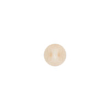 European Beige Half Domed Self Black Glass Button - 12L/7.5mm