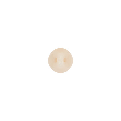 European Beige Half Domed Self Black Glass Button - 12L/7.5mm