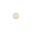 European Beige Half Domed Self Black Glass Button - 12L/7.5mm
