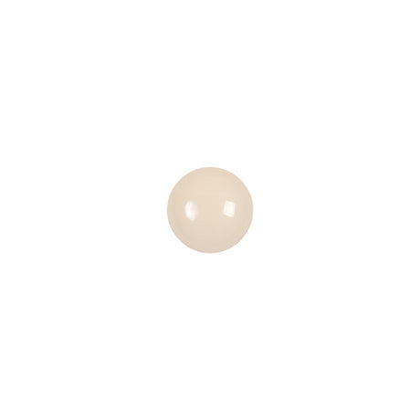 European Beige Half Domed Self Black Glass Button - 12L/7.5mm