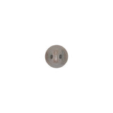 European Dark Gray Half Domed Self Black Glass Button - 12L/7.5mm