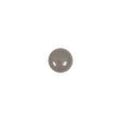 European Dark Gray Half Domed Self Black Glass Button - 12L/7.5mm