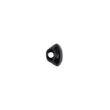 European Black Self Back Glass Button - 14L/9mm