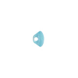 European AB Blue Self Back Glass Button - 14L/9mm