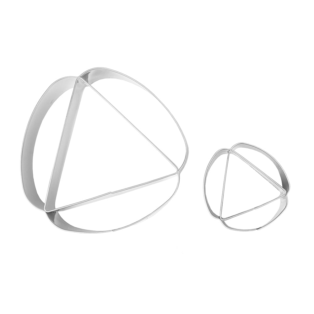 O'Creme Stainless Steel Hamantasch Cutters - Set of 2