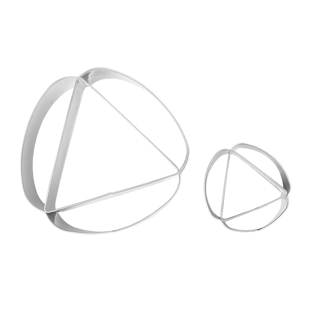 O'Creme Stainless Steel Hamantasch Cutters - Set of 2