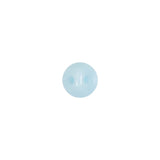 European Baby Blue Self Back Glass Button - 14L/9mm