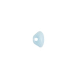 European Baby Blue Self Back Glass Button - 14L/9mm