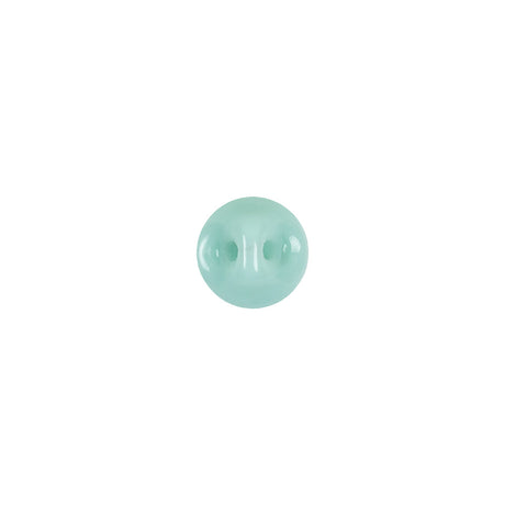 European Mint Self Back Glass Button - 14L/9mm