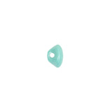 European Blue Green Self Back Glass Button - 14L/9mm