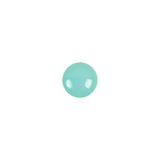 European Blue Green Self Back Glass Button - 14L/9mm