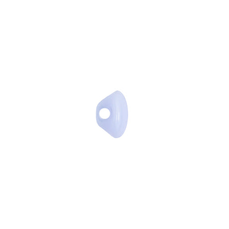 European Light Blue Self Back Glass Button - 14L/9mm