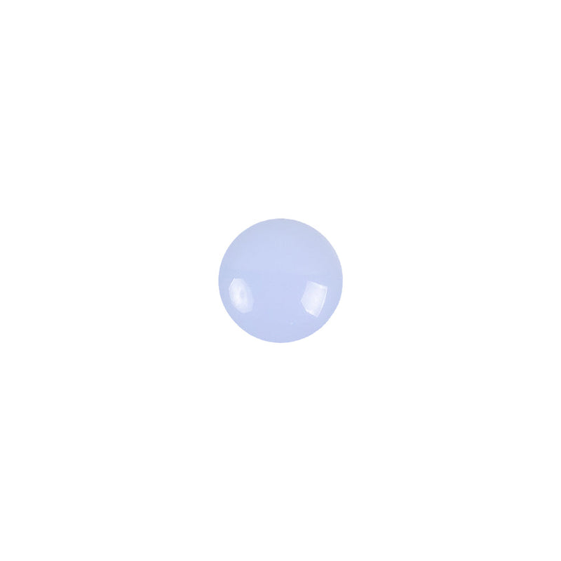 European Light Blue Self Back Glass Button - 14L/9mm