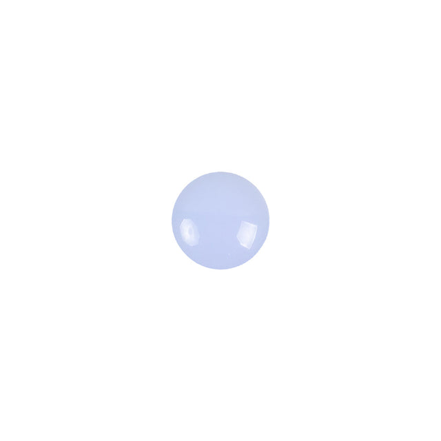 European Light Blue Self Back Glass Button - 14L/9mm
