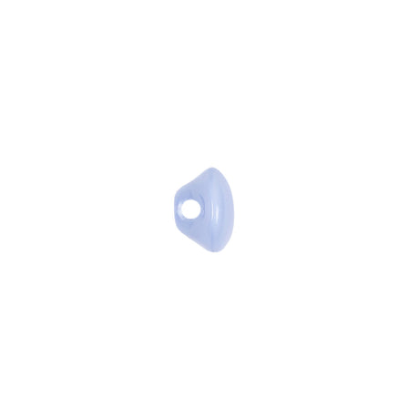 European Periwinkle Self Back Glass Button - 14L/9mm