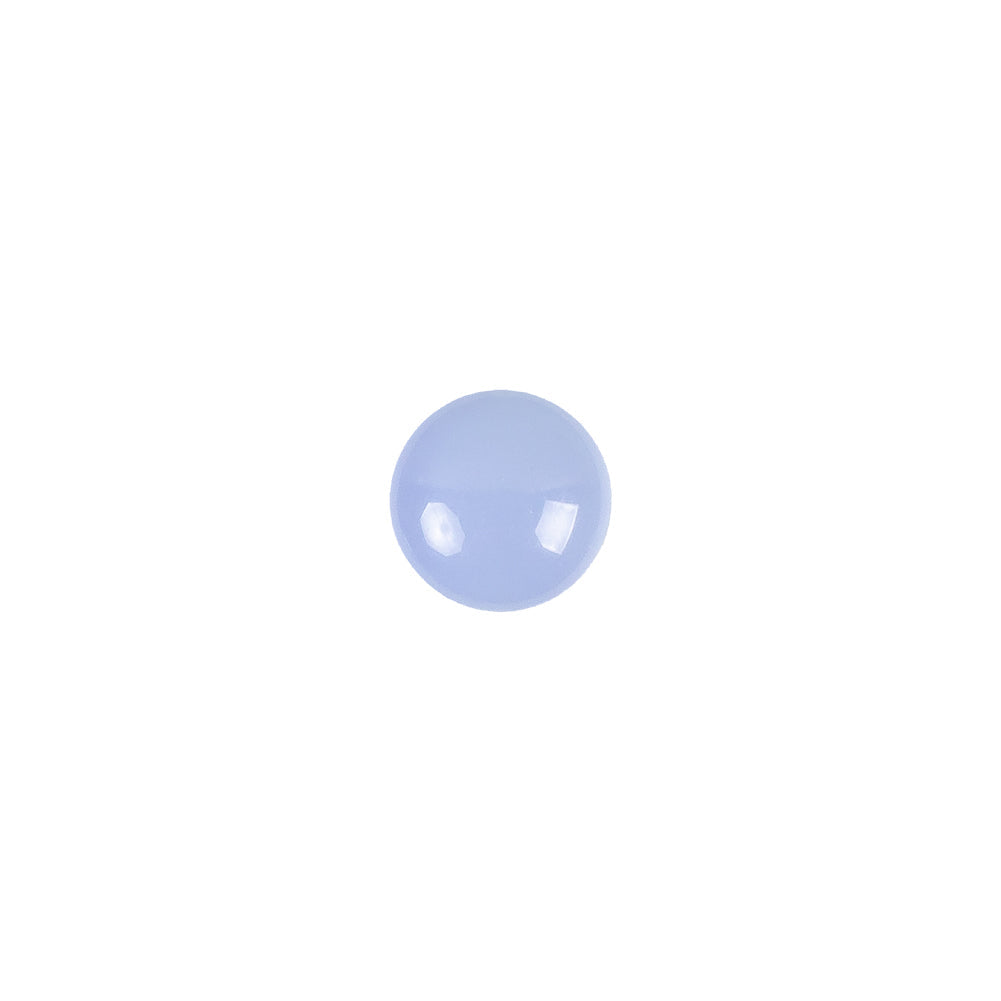 European Periwinkle Self Back Glass Button - 14L/9mm