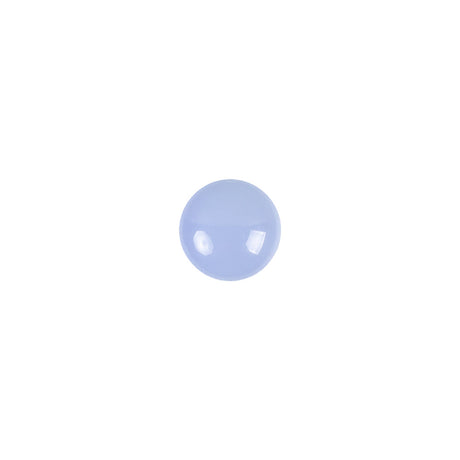 European Periwinkle Self Back Glass Button - 14L/9mm