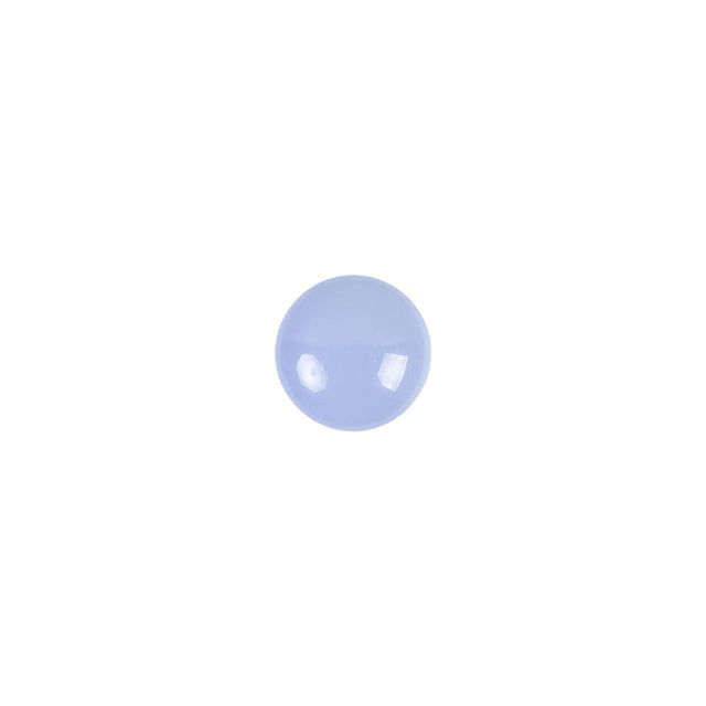 European Periwinkle Self Back Glass Button - 14L/9mm