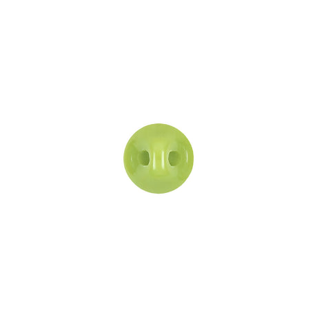 European Green Self Back Glass Button - 14L/9mm