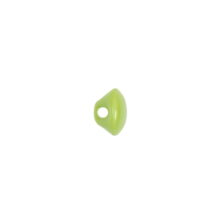 European Green Self Back Glass Button - 14L/9mm