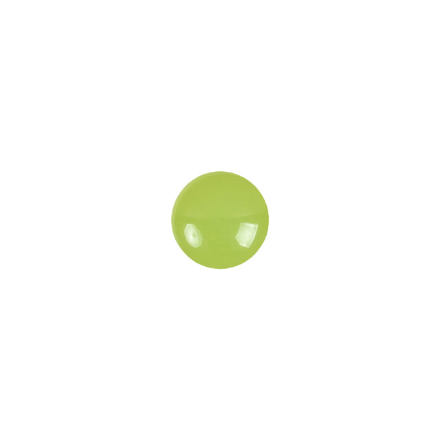 European Green Self Back Glass Button - 14L/9mm