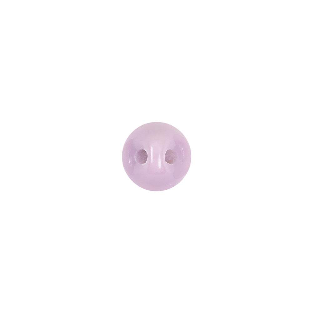 European Dark Lilac Self Back Glass Button - 14L/9mm