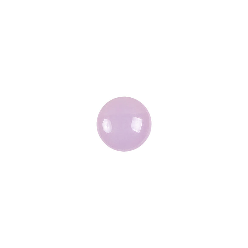 European Dark Lilac Self Back Glass Button - 14L/9mm