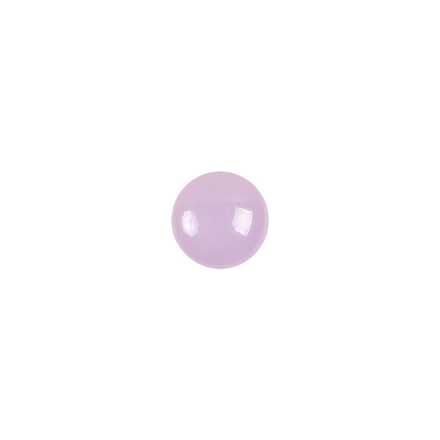 European Dark Lilac Self Back Glass Button - 14L/9mm