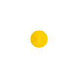European Yellow Self Back Glass Button - 14L/9mm