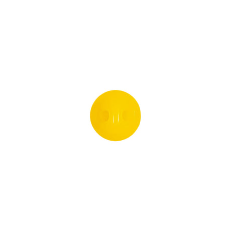 European Yellow Self Back Glass Button - 14L/9mm