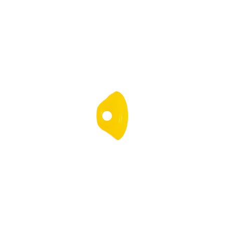 European Yellow Self Back Glass Button - 14L/9mm