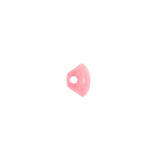 European Dark Pink Half Domed Self Back Glass Button - 14L/9mm