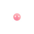 European Dark Pink Half Domed Self Back Glass Button - 14L/9mm