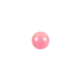 European Dark Pink Half Domed Self Back Glass Button - 14L/9mm