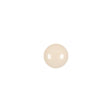 European Beige Half Domed Self Back Glass Button - 14L/9mm