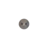 European Dark Gray Half Domed Self Back Glass Button - 14L/9mm