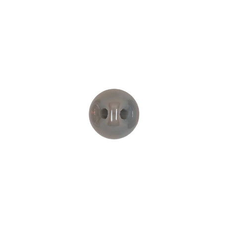 European Dark Gray Half Domed Self Back Glass Button - 14L/9mm