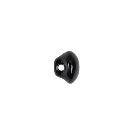 European Black Self Back Glass Button - 16L/10mm