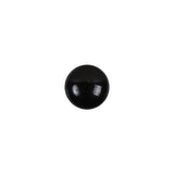 European Black Self Back Glass Button - 16L/10mm