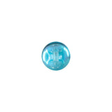 European AB Blue Self Back Glass Button - 16L/10mm