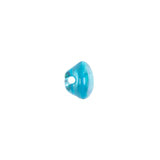 European AB Blue Self Back Glass Button - 16L/10mm