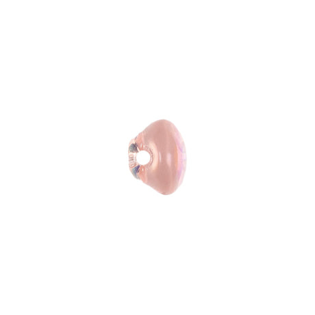 European AB Pink Self Back Glass Button - 16L/10mm