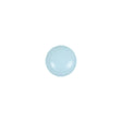 European Baby Blue Self Back Glass Button - 16L/10mm