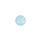 European Baby Blue Self Back Glass Button - 16L/10mm