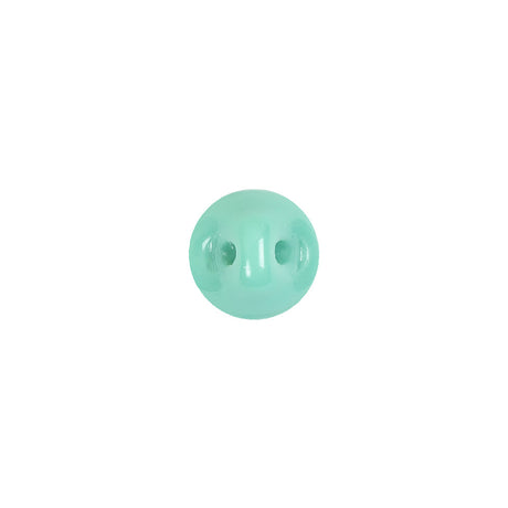 European Blue Green Self Back Glass Button - 16L/10mm