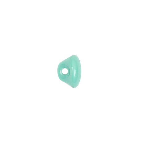 European Blue Green Self Back Glass Button - 16L/10mm