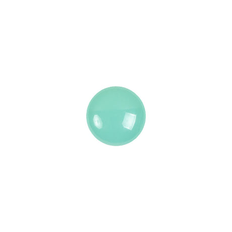 European Blue Green Self Back Glass Button - 16L/10mm